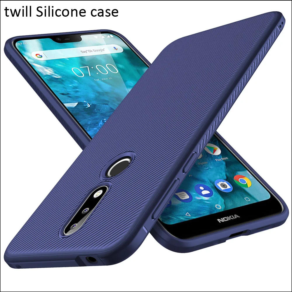 GKK twilled twill чехол для Nokia 7 1 матовый мягкий из ТПУ силиконовый чехол|Чехлы-накладки|