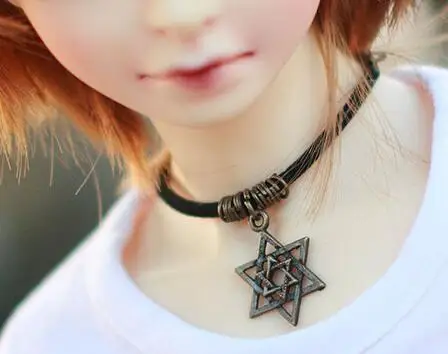 

Новое ожерелье ручной работы с гексаграммой для 1/3 аксессуары для кукол Uncle BJD SD DD