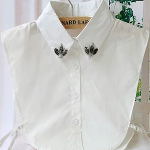 Съемный воротник рубашки, блузка, колье, ожерелье, модная блузка, винтажная Съемная рубашка с отворотом, ложный воротник, чокер