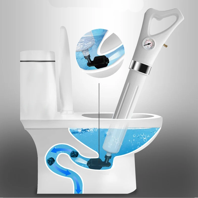 

Плунжер для туалета, устройство высокого давления для очистки унитаза, для удаления засора в ванной комнате