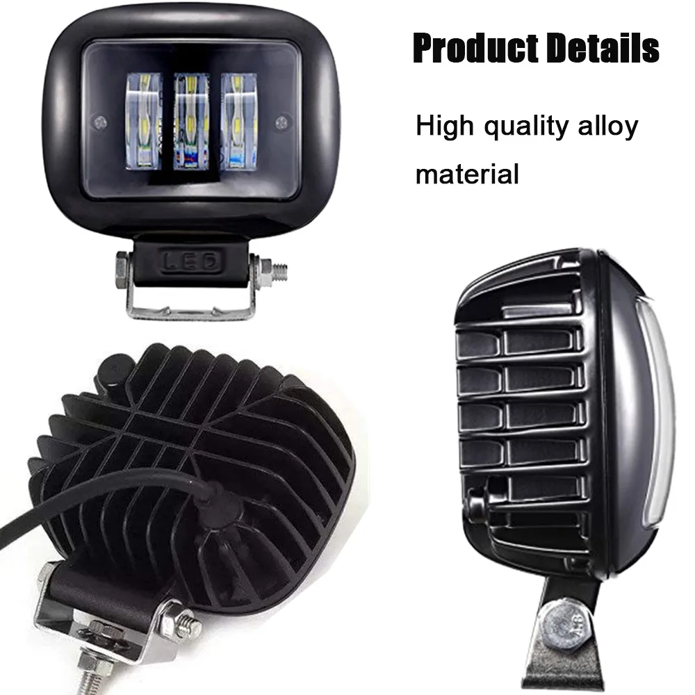 2x30W квадратный 4 5 дюймовый светодиодный светильник 12V 24V Spot для 4x4 внедорожный ATV