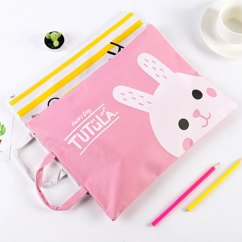 Милый мультфильм Кот Тоторо папки на молнии сумка Kawaii A4 файл держатель для документов детский подарок канцелярские принадлежности офисные школьные принадлежности