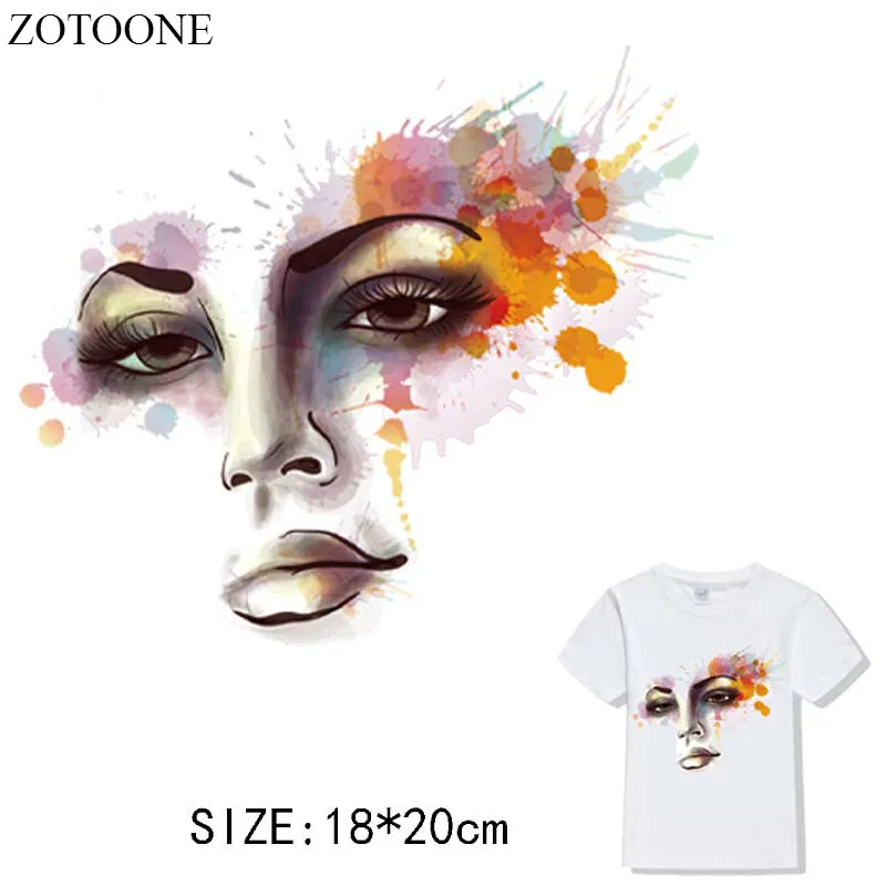 ZOTOONE красивая женщина особенно утюжок на пластырь термопереводные Гладильные