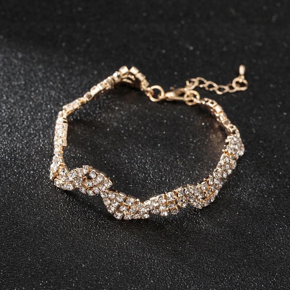 Роскошный винтажный браслет YFJEWE браслеты с кристаллами для женщин амулетные и