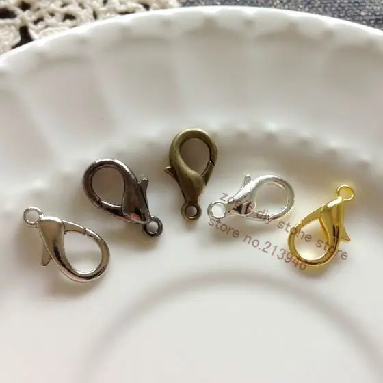 

18MM*9MM 100Pcs Alloy Lobster Clasps & Hooks Jewelry Accessories Findings