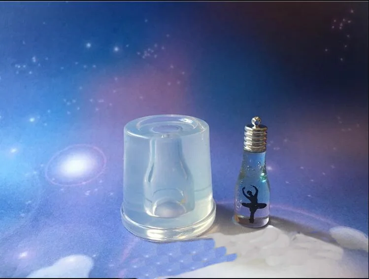 Прозрачная силиконовая форма для сухоцветов декоративная смола поделок 3d-флакон