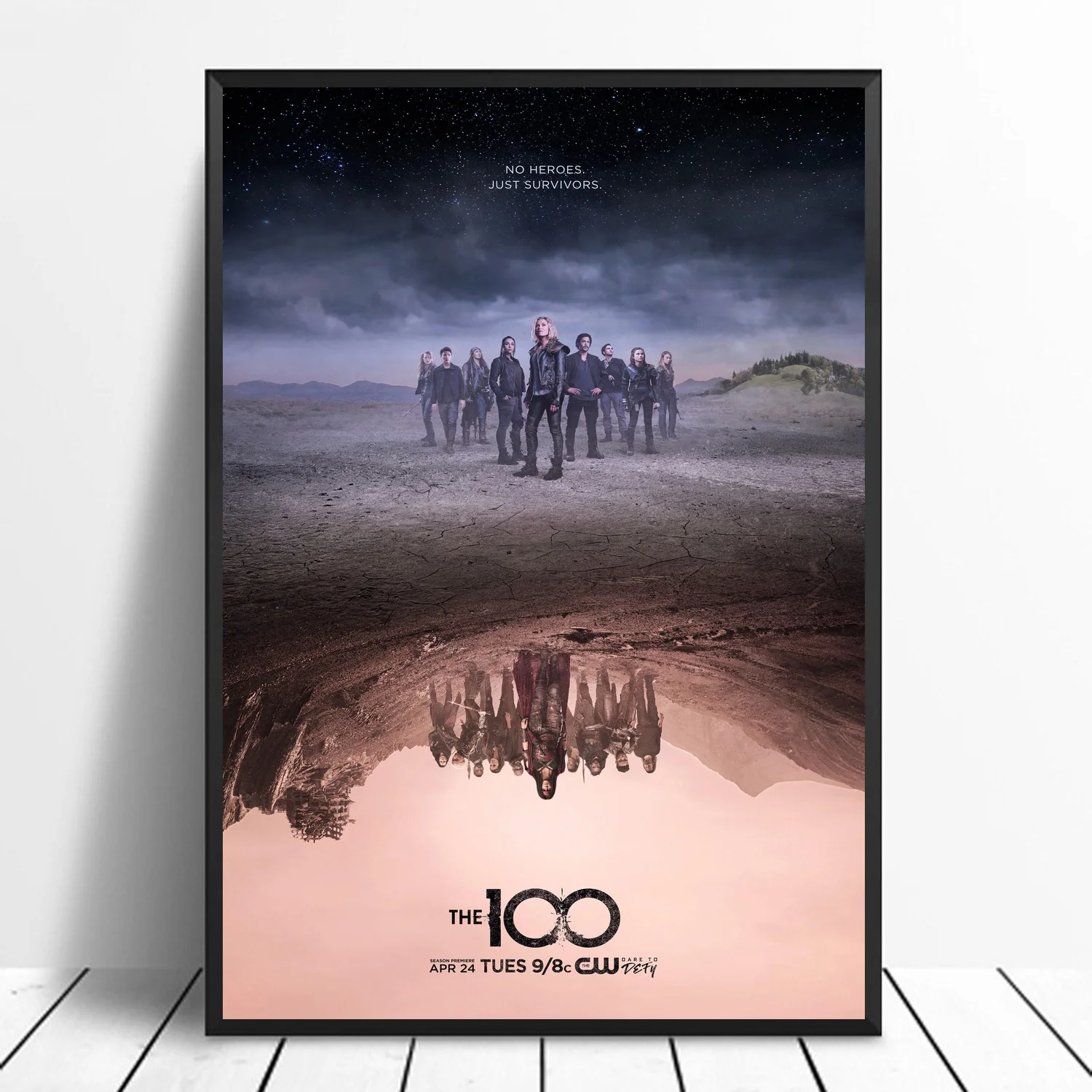 Художественный Шелковый плакат из фильма The 100 домашний декор | Дом и сад