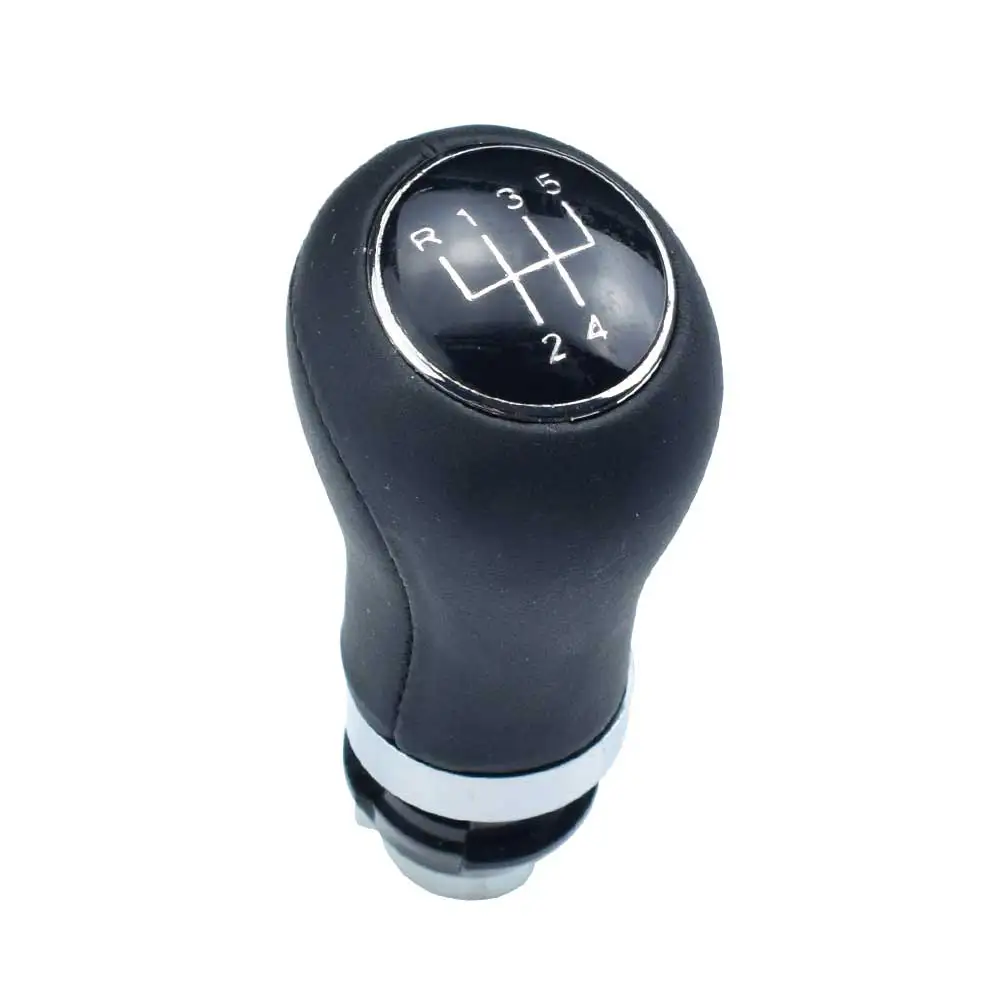 5-Speed Ручная 5 скоростей 6 скоростей автомобильная ручка переключения передач кожаная рукоятка для рычага переключения передач шаровая Головка для Audi A4 B6 - Название цвета: 5-Speed