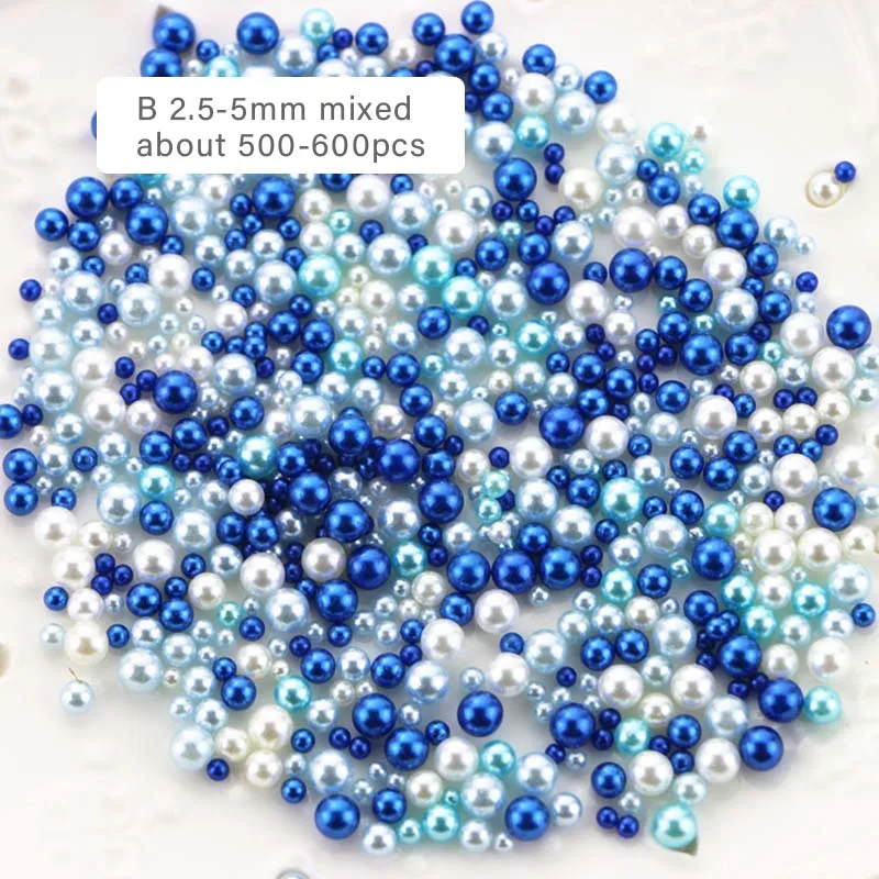 500-600pcs Mix Fish bowl Beads Slime Supplies DIY Glitter Pearls Filler Fluffy Decoration Color Gradient Accessories | Игрушки и хобби