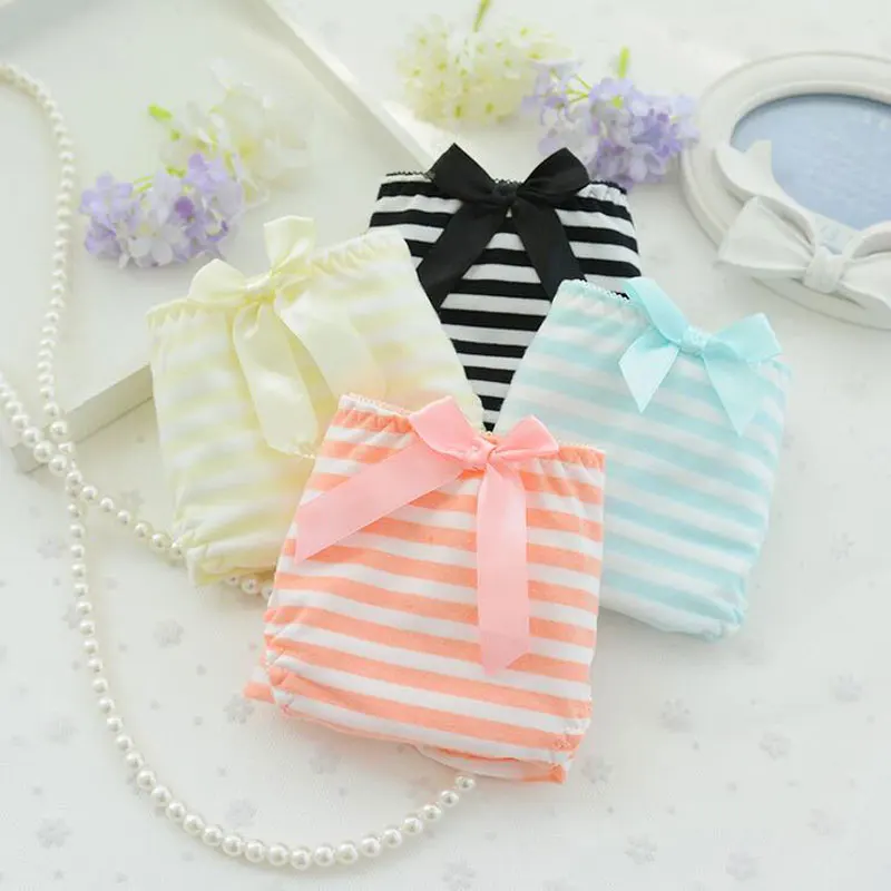 1 полосатый детский хлопковый бюстгальтер без косточек для девочек красивый