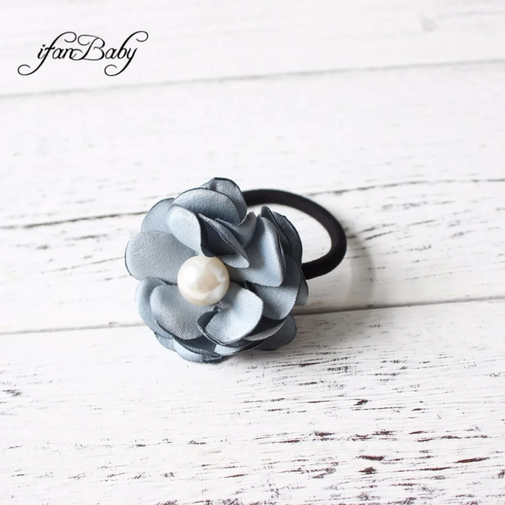 Резинка для волос с цветами модная резинка девочек и женщин держатели конского