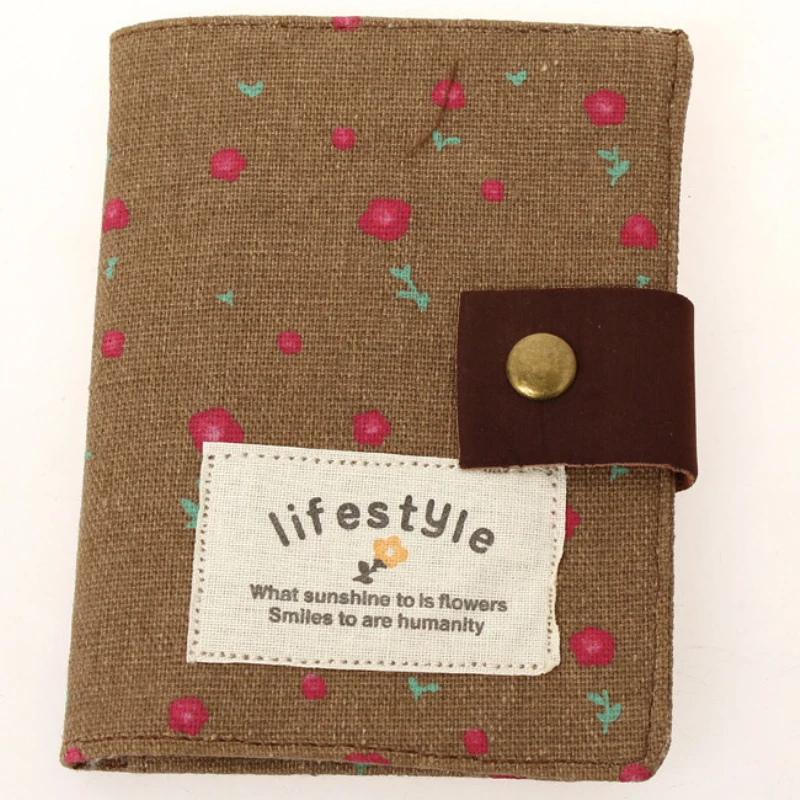 Floral Credit Card Holder Fashion Women ID Business Bank Wallet Cash Canvas 20 Pcs Bag | Багаж и сумки