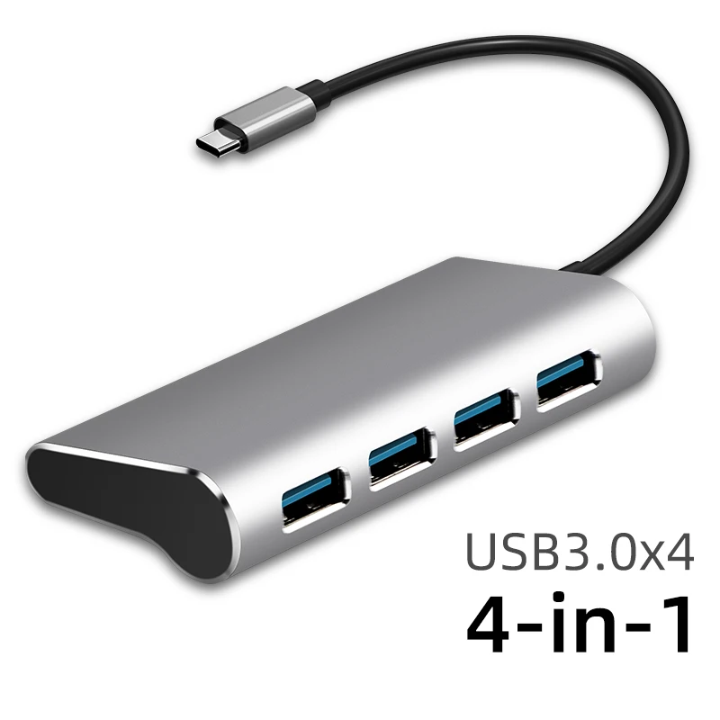 IHaitun usb-хаб C к Мульти USB 3,0 4K HDMI адаптер док-станция для Macbook Pro type C PD VGA SD TF DC3.5 для huawei 30 samsung порт 3,1 - Цвет: 4-in-1