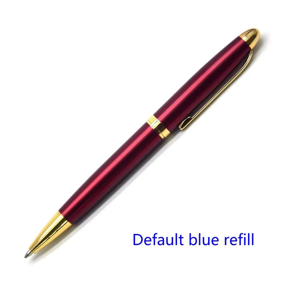 Red - Blue ink Guoyi A100 Роман металлическая шариковая ручка учебный офис школьные канцелярские принадлежности роскошные подарочные ручки и отель для деловых подписей ручка - Цвет: Red - Blue ink