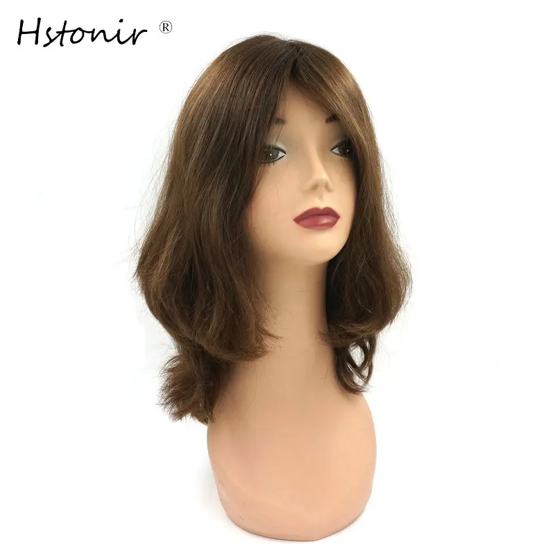 Hstonir Европейский Реми человеческие Кошерный парик из волос еврейский Шелковый - Фото №1