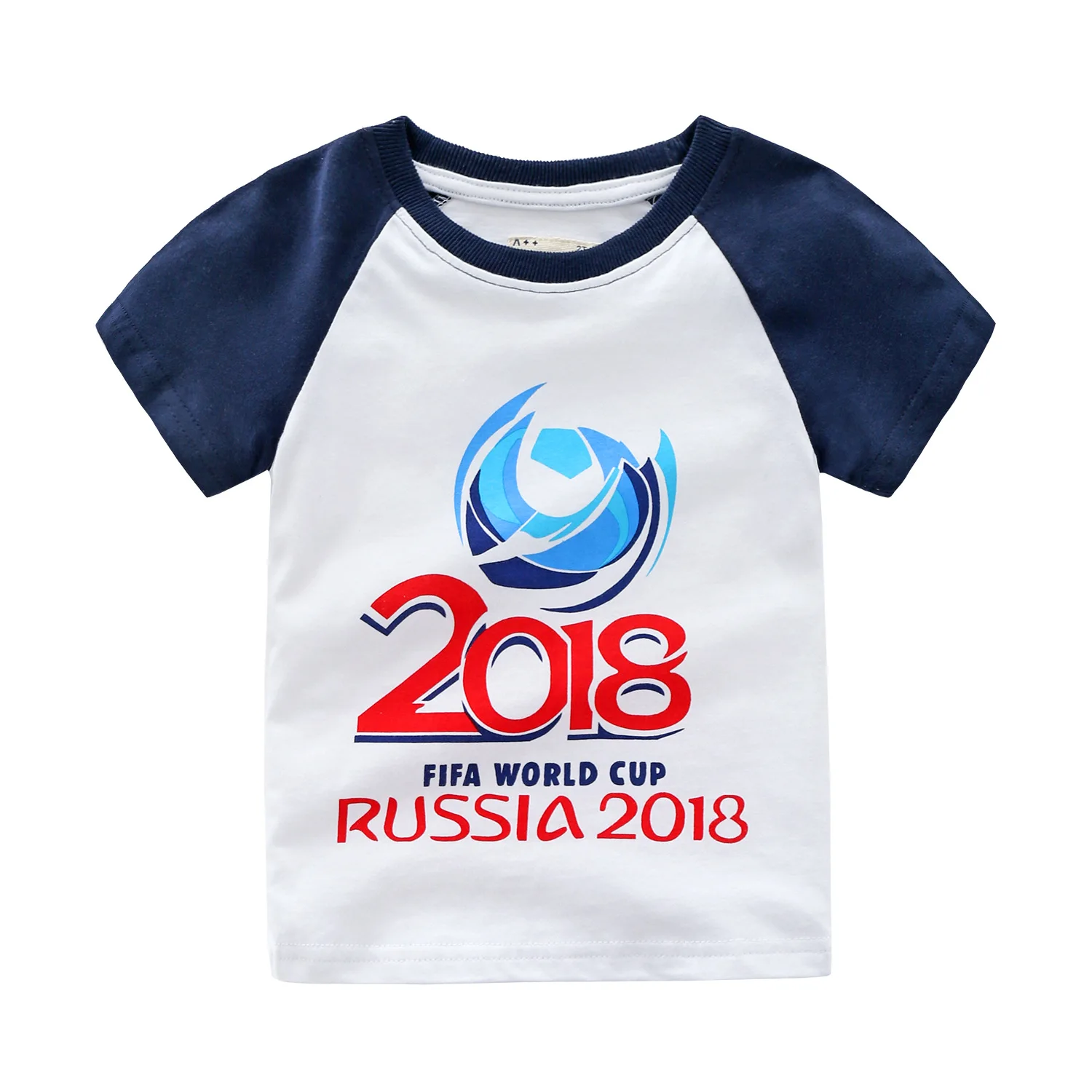 2018 Детская футболка с короткими рукавами Кубок мира по России хлопковые футболки