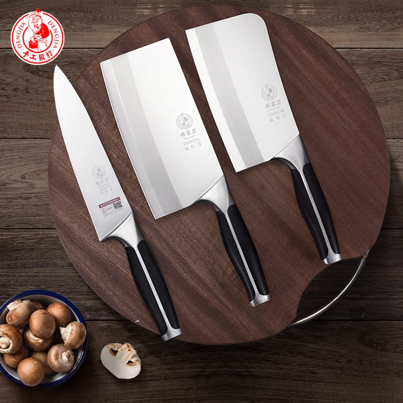 DENGJIA Ручная ковка набор кухонных ножей многоцелевой нож острый и прочный нож для мяса поварские ножи Набор ножей для нарезки