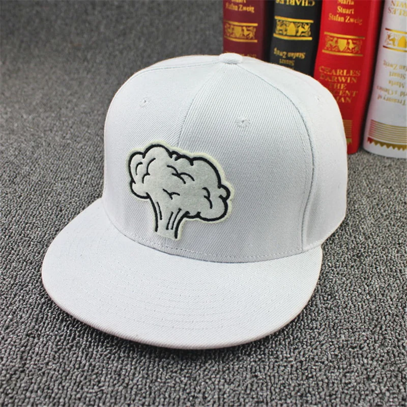 Гриб облако Регулируемый для мужчин женщин Высокое качество Snapback пирсинг вышивка кепки в стиле хип-хоп без каблука Bill бейсбол шляпа для взрослых PY06