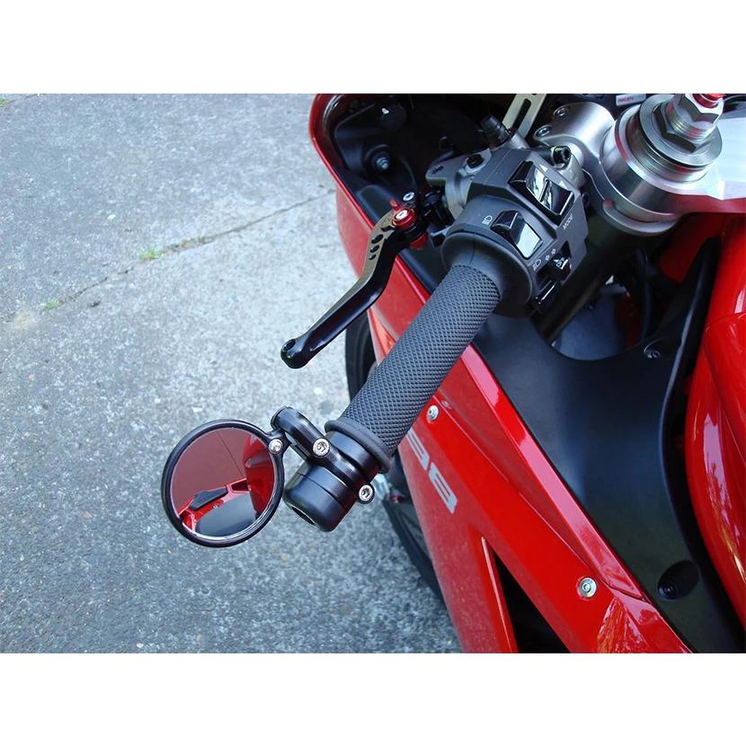 Черные универсальные выпуклые зеркала для мотоцикла BUELL Aprilia BMW|Боковые и