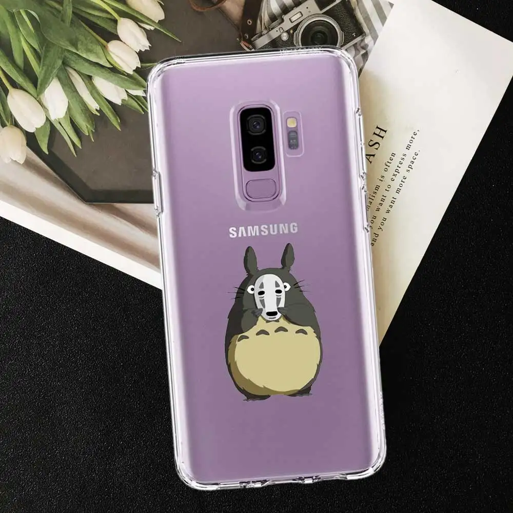 tpu A811 Милый чехол для телефона с персонажем аниме Kaonashi Spirited Away Ghibli для samsung S10 S9 S8 Plus s7 s6 edge a6 a5 TPU силиконовый чехол - Цвет: tpu A811