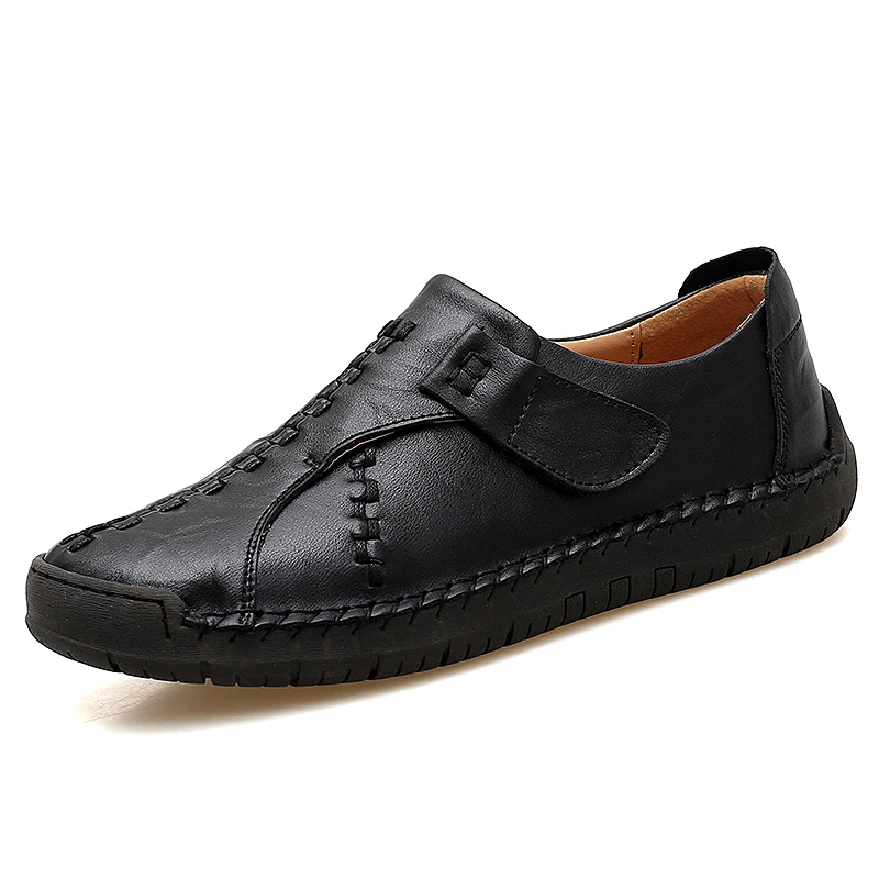 Winter Men Shoes Leather Loafers Mens Moccasins Flats Low Slip On Casual Fashion High Top Big Size 2019 New | Обувь