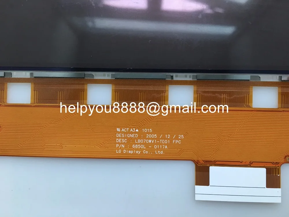 100% Новый оригинальный 7 0 &quotдисплей LB070WV1 TD01 TD17 ЖК модуль экран для Mercedes W204 GLK