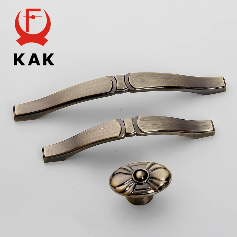 KAK 5 шт./лот винтажные ручки кухонный шкаф тянет античные для шкафа дверей ящиков