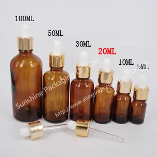 

Retail 200pcs 50ML Amber Glass Reagent Eye Dropper Drop Aromatherapy Liquid Pipette Bottle , Essential oil bottle with dropper