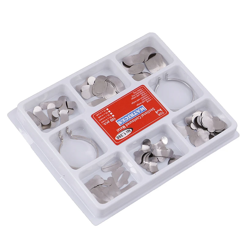 Drop Shipping 100Pcs/Pack Dental Matrix Sectional Contoured Metal Matrices Wholesale | Красота и здоровье