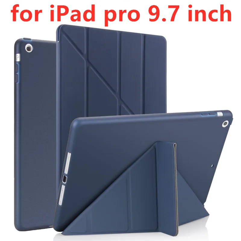 Для Apple iPad Pro 9,7 дюйма Чехол многоразовый из искусственной кожи умный чехол с подставкой Держатель для iPad Pro 9,7 ' жесткий чехол