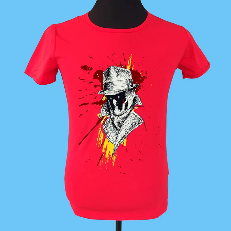 Бренд seesterer Мужская одежда футболка 100% хлопок с коротким рукавом DC comics superhero Watchmen