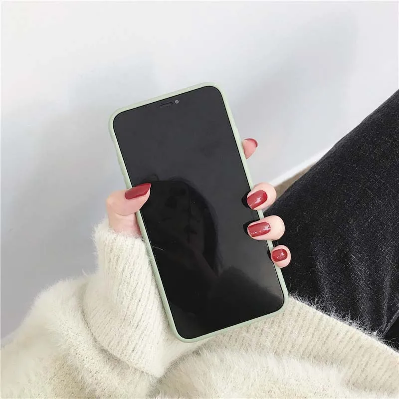 JIBAN Cute Cartoon Smile Expression Phone Case For Iphone XR XS Max X Couples Soft TPU 7 6 6S 8 Plus Cover |