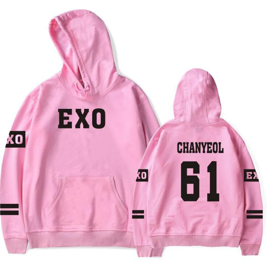 Корейский Kpop Exo толстовки для мужчин и женщин Harajuku флисовый пуловер с длинными рукавами толстовки с капюшоном хип-хоп спортивный костюм брендовая одежда 4XL