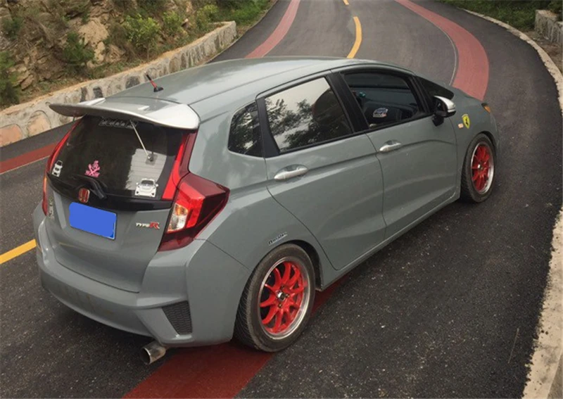 Используется для Honda JAZZ FIT спойлер на крышу крыло JDM gk5 15 16 17 18 19 лет АБС пластик углеродное волокно аксессуары для автомобиля