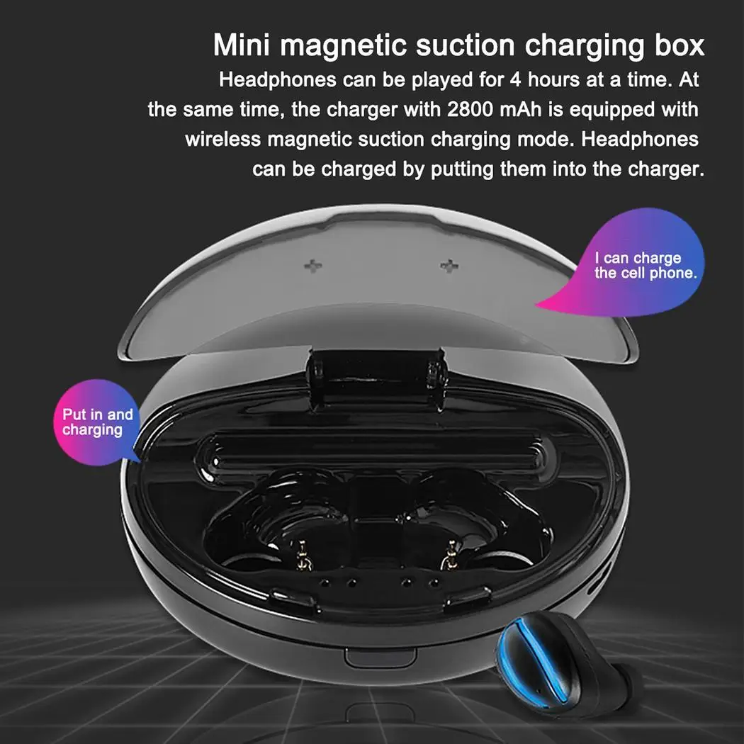 True Wireless Earbuds TWS-H8 Bluetooth Headset 5.0 IPX7 Waterproof Built-in Mic Portable TWS Sport Earphone | Электроника