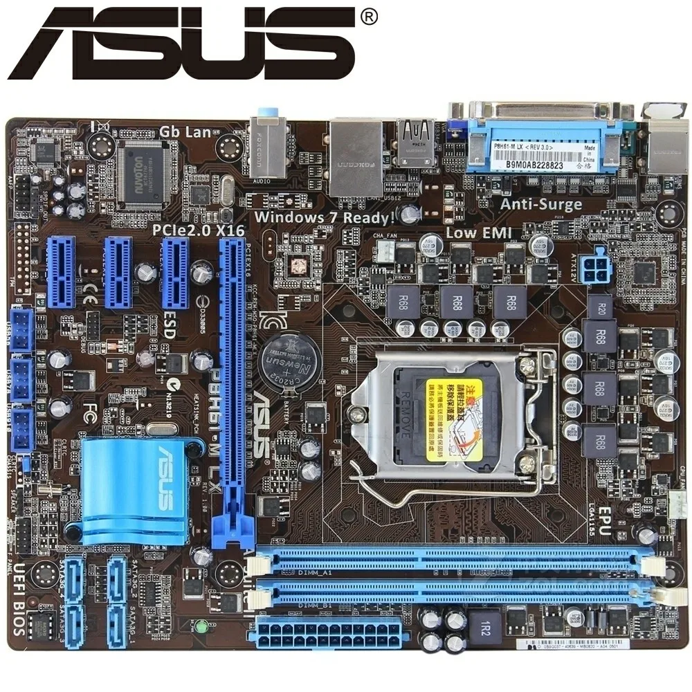 

Настольная материнская плата Asus P8H61-M LX H61 Socket LGA 1155 i3 i5 i7 DDR3 16 гб uATX UEFI BIOS оригинальная б/у материнская плата в продаже