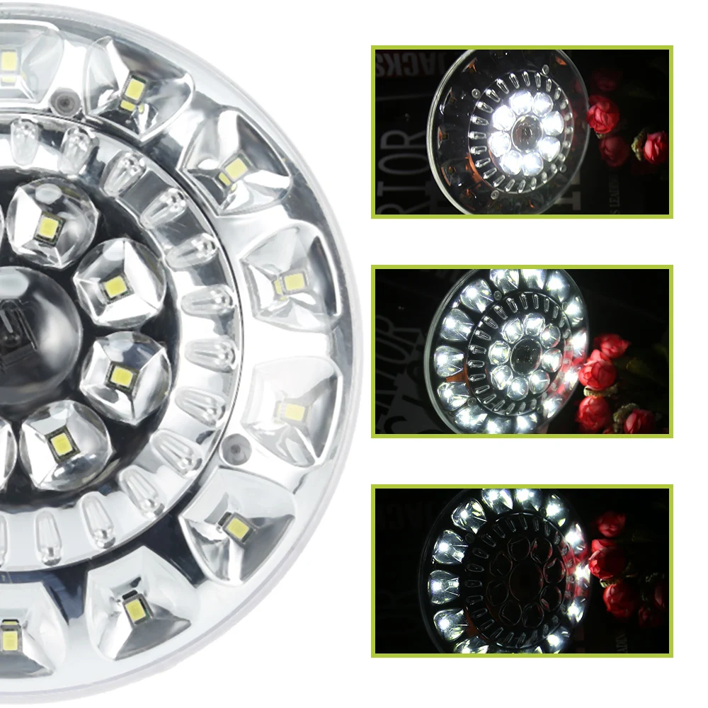 Перезаряжаемая лампа для аварийного освещения на солнечной батарее 22 светодиода
