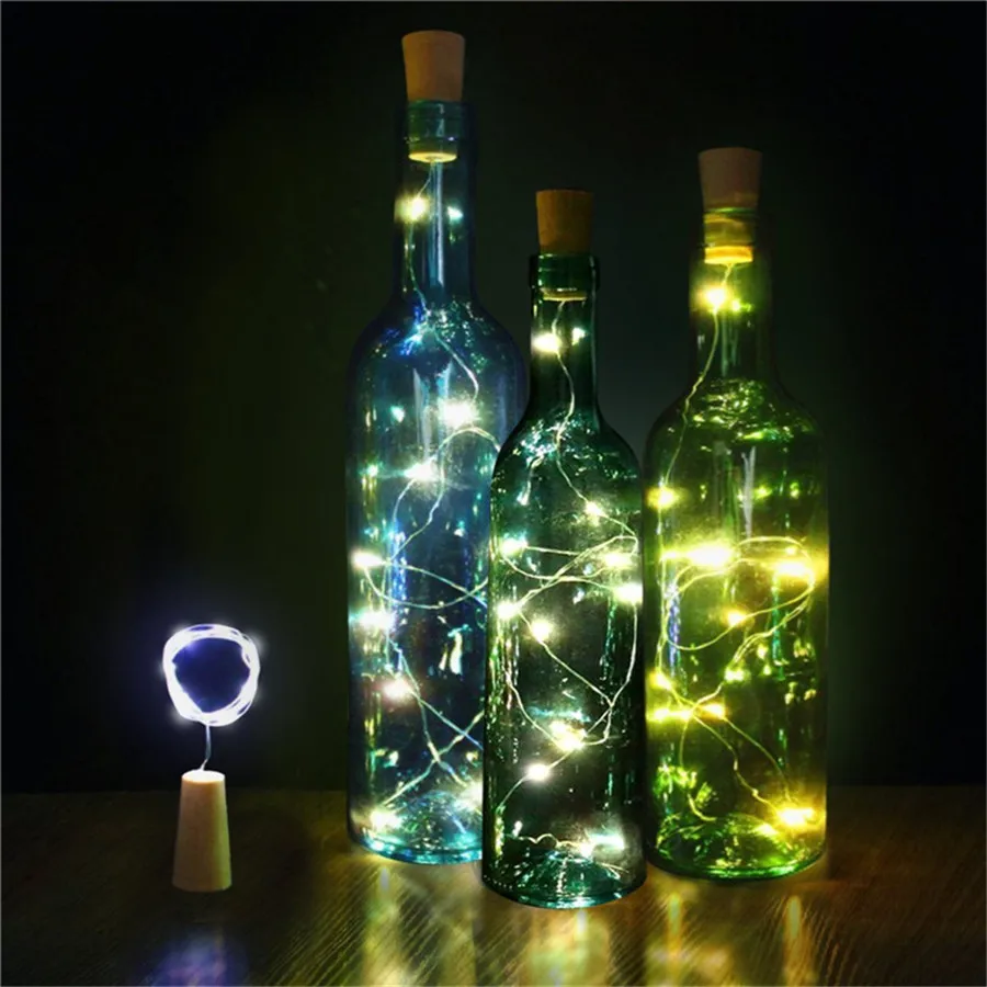 Thrisdar 20 шт./лот 10 светодиодов DIY микро медный провод светодиодная гирлянда бутылка
