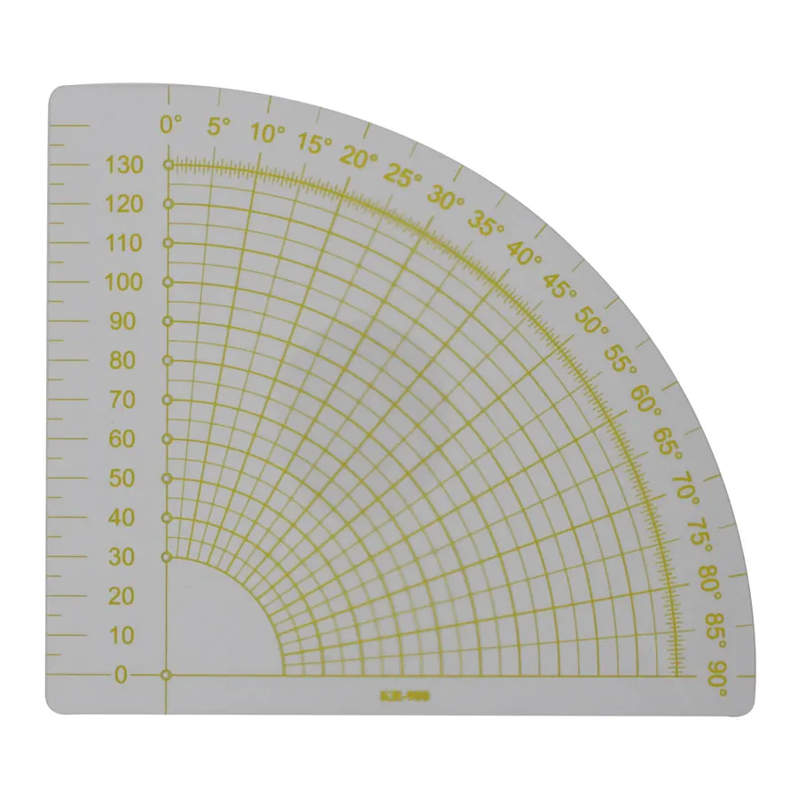 KR-900 fan-shaped Многофункциональная Лоскутная линейка, распорка одежды, линейка для швов, Стёганое одеяло, швейная манжета, сортировка по кривой, резка, сделай сам, линейка для образцов - Цвет: KR-900 fan-shaped