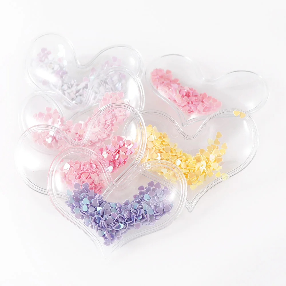 6pcs heart mix 6 шт./компл. вышивка «звёздочки» или «бриллианты» с рисунком императорской короны с заячьими ушками микс Цвет Прозрачный Bling измельчитель патчи с аппликацией для детей своими руками, заколка для волос - Цвет: 6pcs heart mix
