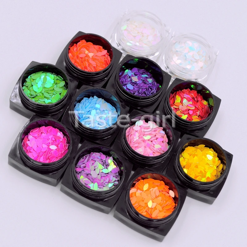 12 видов цветов блестящие ультратонкие наклейки с блестками в форме маркиза