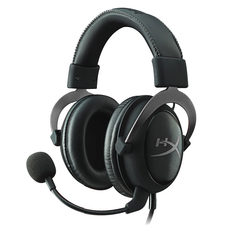 Игровая гарнитура kingston HyperX Cloud II Hi-Fi 7,1 с объемным звуком, игровые наушники с микрофоном для ПК и PS4 - Цвет: Gun Metal