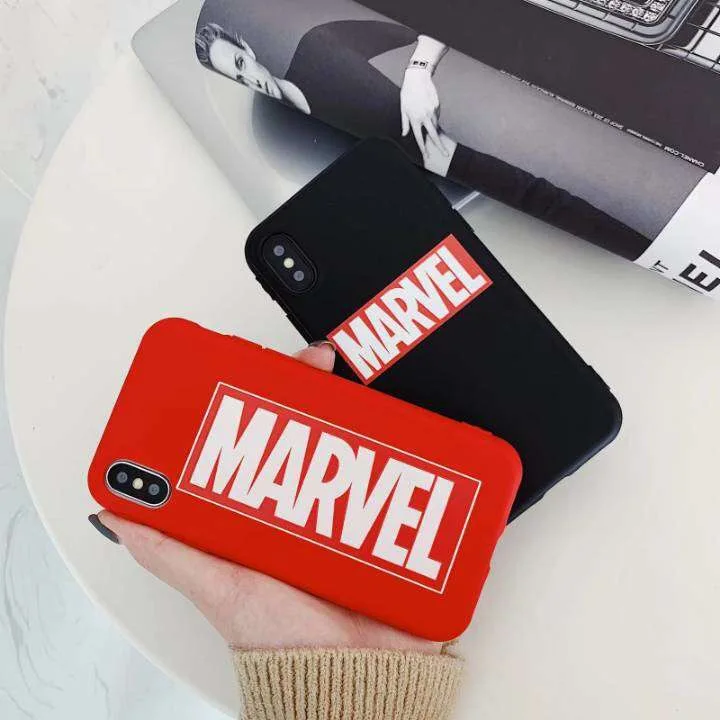 Высококачественный уплотненный чехол с логотипом Marvel для iphone 6 6s 7 8 plus X XS MAX XR