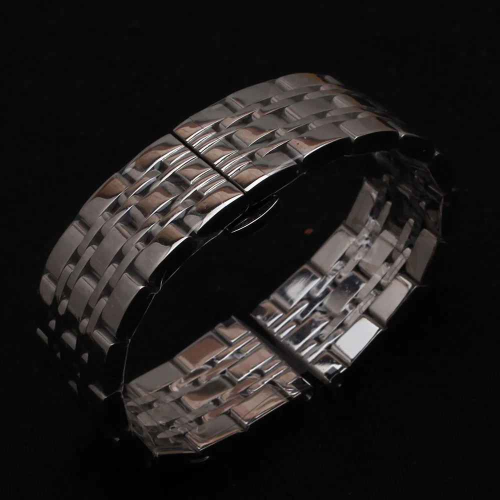 Новинка г. 14 мм 16 мм 18 мм 20 мм 22 мм ремешок Бретели для нижнего белья серебряный браслет Наручные часы аксессуары полированная Твердые Ссылка для мужчин часов