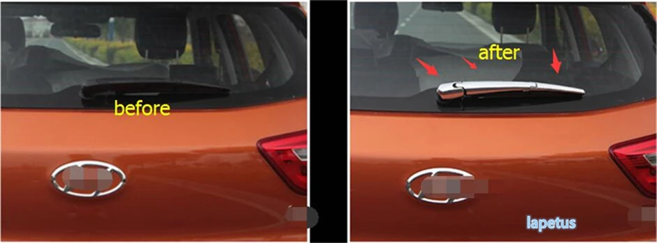 Lapetus ABS заднее стекло украшение для дворника рамка накладка 3 шт Hyundai Creta IX25 2015 2016 2017