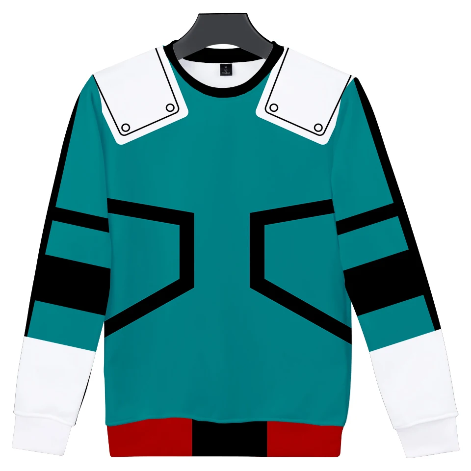 Лидер продаж Повседневная футболка с длинными рукавами и надписью My hero academic