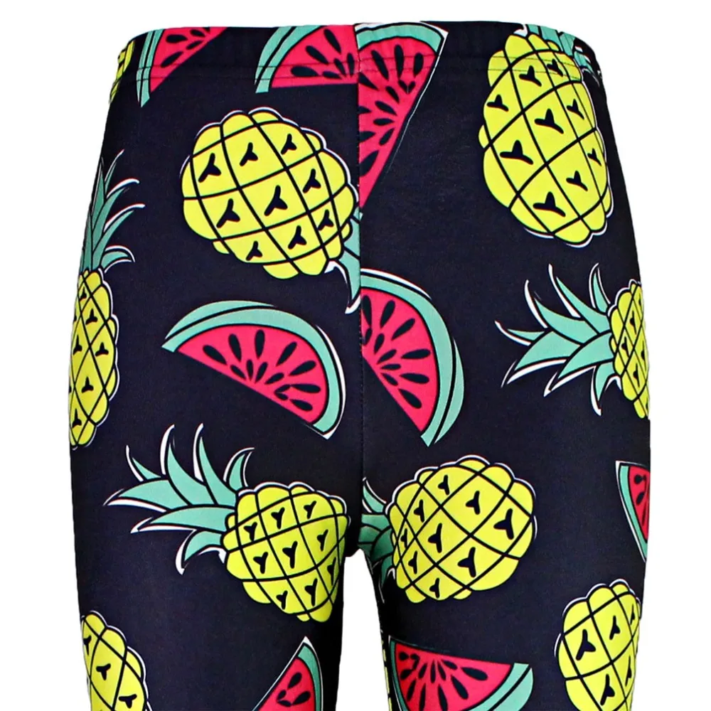 

Elastic Casual Pants 3D Digital Printing Watermelon and pineapple Pattern Women Leggings 7 sizes Fitness Clothing Free Shipping
