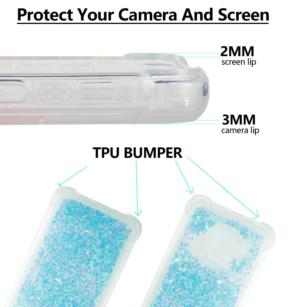 Cases for Galaxy A8 Plus A5 A7 A3 Quicksand Case Back Cover Anti-knock Samsung |