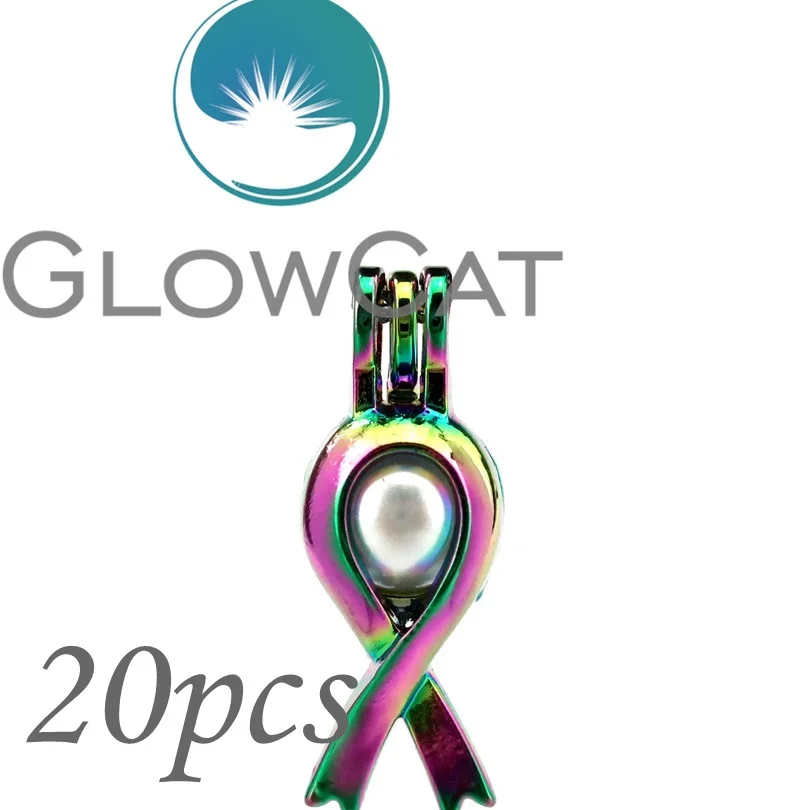 GLOWCAT 20x CC285 радужные цвета Рак лента для груди бусины клетка изготовления