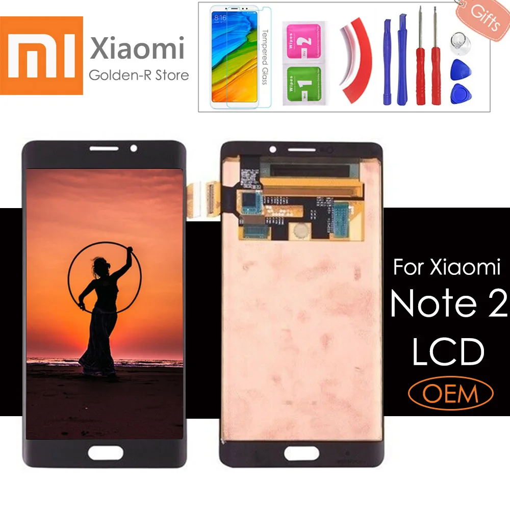 5 7 &quotоригинал для Xiaomi Mi Note 2 ЖК дисплей + сенсорный экран в сборе дигитайзер